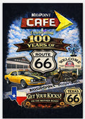MidPoint Café – Route 66 Centennial  Magnet Camero