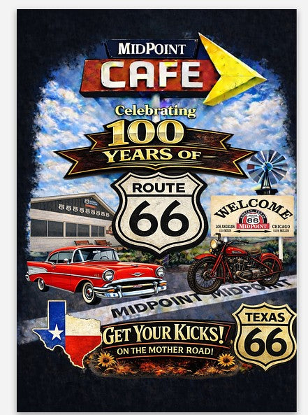 MidPoint Café – Route 66 Centennial  Magnet Belair