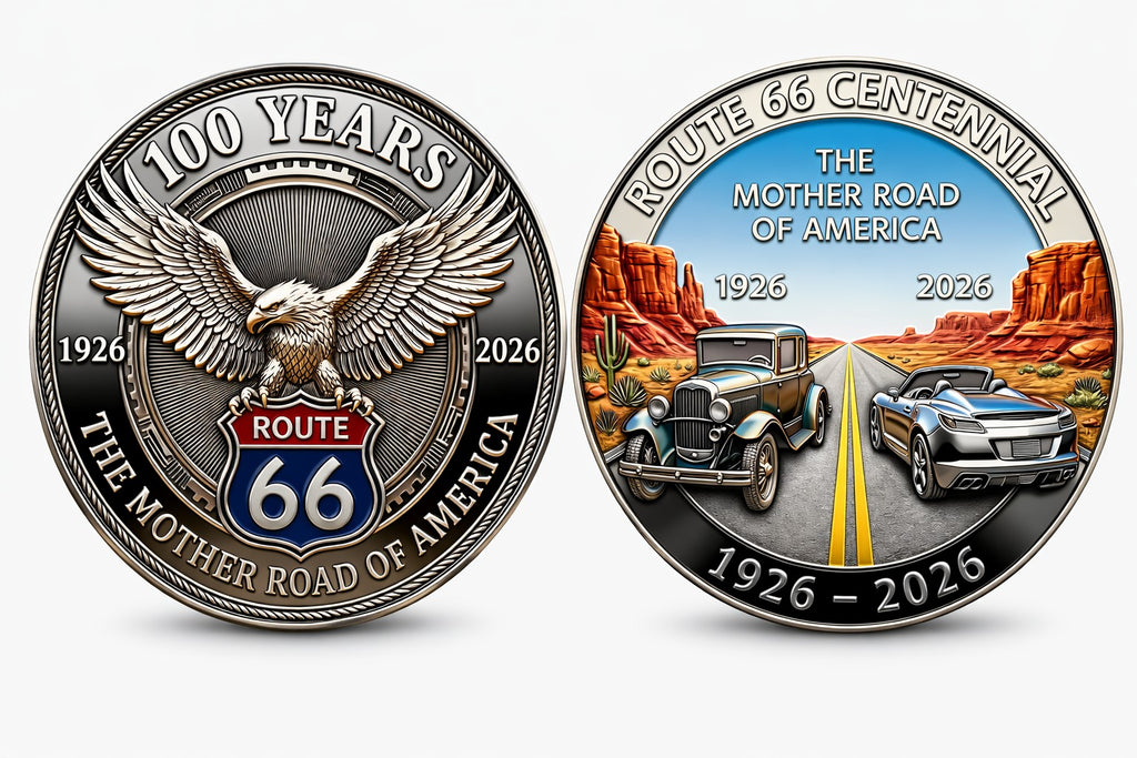 Route 66 Centennial Commemorative Challenge Coin
