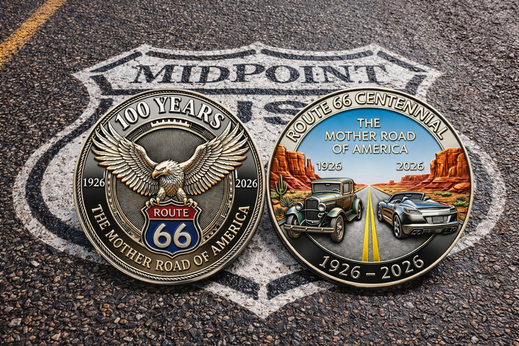 Route 66 Centennial Commemorative Challenge Coin
