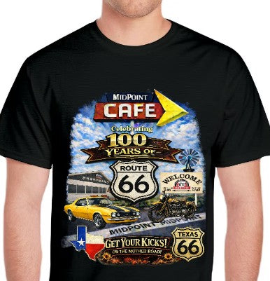 MidPoint Café – 100th Anniversary Route 66 T-Shirt (Front Design Edition) Presale
