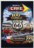 MidPoint Café – Route 66 Centennial  Magnet  Hotrod