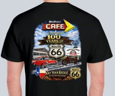 MidPoint Café – 100th Anniversary Route 66 T-Shirt  Pre Sale