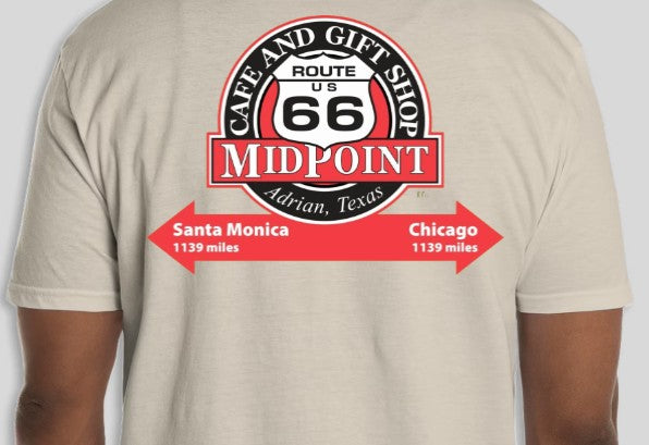 MidPoint Café – Official Route 66 Halfway Point T-Shirt