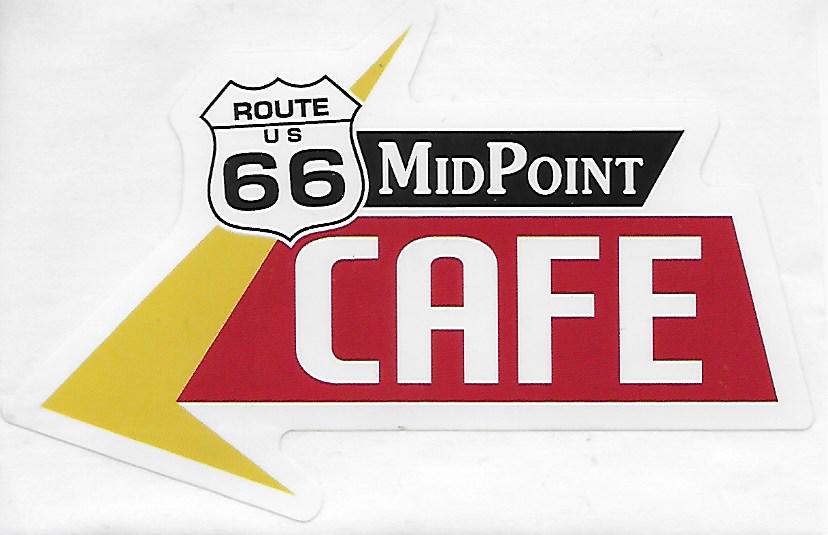 MidPoint Café Sign –  Route 66 Sticker
