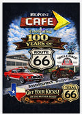 MidPoint Café – Route 66 Centennial  Magnet Mustang
